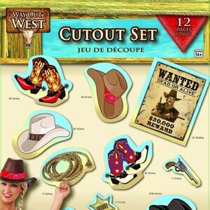 Forum Novelties Way Out West Cut-Outs Party Supplies Birthday Decorations